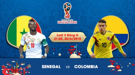 Soi kèo Senegal vs Colombia , 21h00 ngày 28/06, World Cup 2018