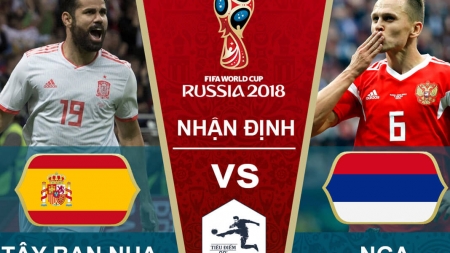 Soi kèo Tây Ban Nha vs Nga, 21h00  ngày 01/07, World Cup 2018