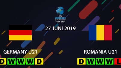 Soi kèo U21 Đức vs U21 Romania, 23h00 ngày 27/06, VCK U21 Châu Âu