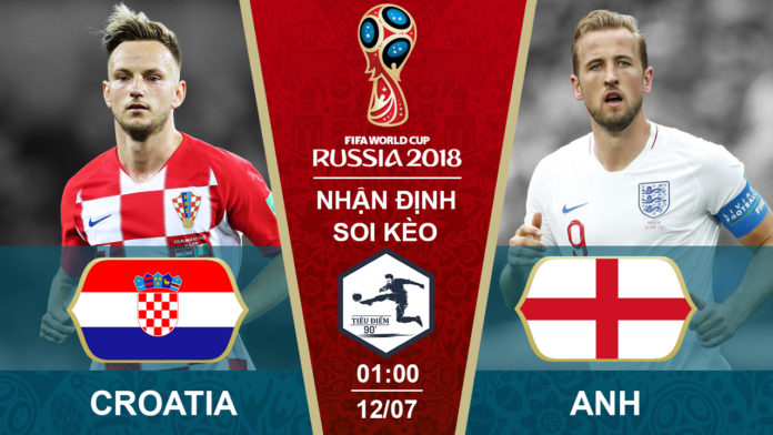 Soi kèo Croatia vs Anh, 01h00 ngày 12/07, World Cup 2018