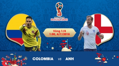 Soi kèo Colombia vs Anh, 01h00 ngày 04/07, World Cup 2018