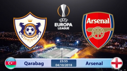 Soi kèo Qarabag vs Arsenal, 23h55 ngày 04/10, UEFA Europa League