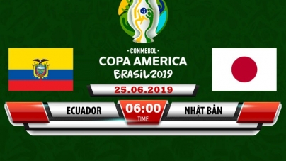 Soi kèo Ecuador vs Nhật Bản, 06h00 ngày 25/06, Copa America 2019