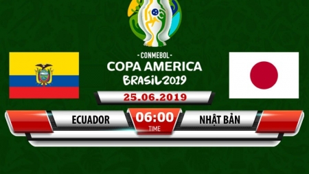 Soi kèo Ecuador vs Nhật Bản, 06h00 ngày 25/06, Copa America 2019