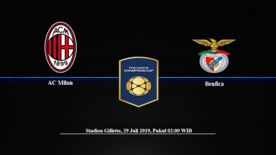 Soi kèo AC Milan vs Benfica, 02h00 ngày 29/07, ICC 2019